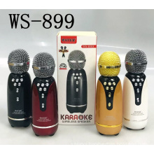 WSTER WS899 Support USB TF CARD FM RADIO With Disco Light Wireless Portable Speaker With Microphone
